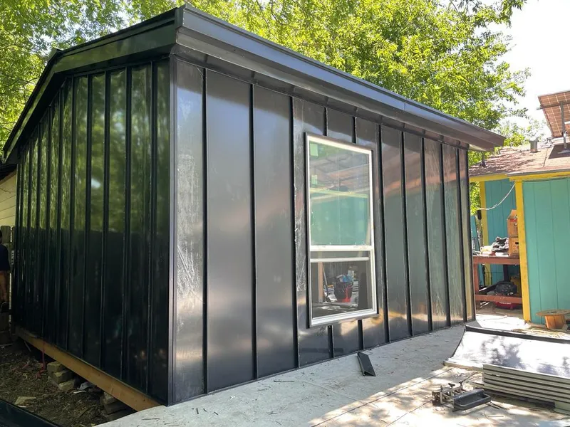 Black standing seam metal wall panels for Metal Roof Installation in Corte Madera